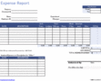 Expense Report Template Excel