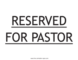 Conference Room Reserved Sign Template