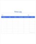 Daily Time Log Template