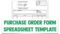 Purchase Order Template Google Docs