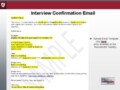 Interview Confirmation Email Template