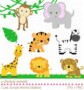 Baby Jungle Animals Clipart
