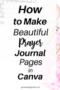 Prayer Journal Template