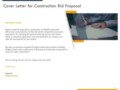 Construction Bid Proposal Template