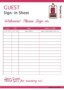 Sign In Sheet Template