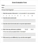 Event Satisfaction Survey Template Pdf