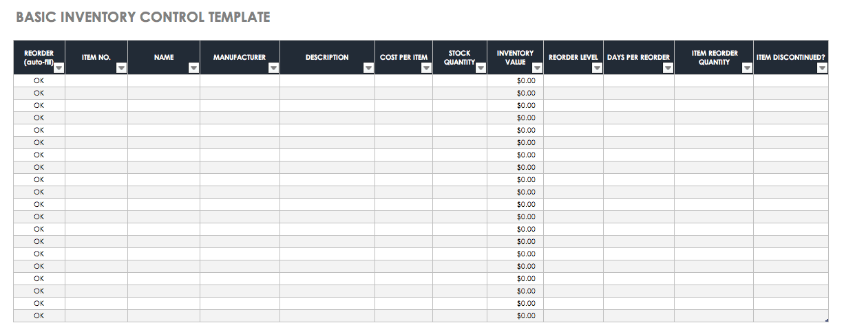 Microsoft Excel Table Templates - BestTemplatess - BestTemplatess