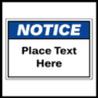 Notice Sign Template