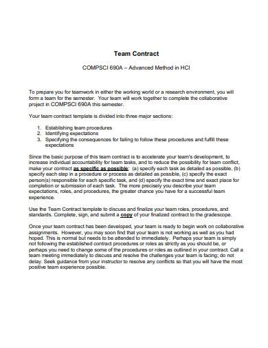 Group Work Contract Template - BestTemplatess - BestTemplatess