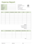 Employee Expense Report Template