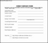 Direct Deposit Template