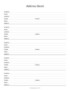 Address Book Template