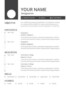 Resume Templates Free Pdf
