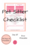 Pet Sitter Template