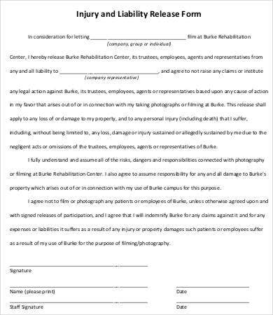 Accident Waiver And Release Of Liability Form Template Free ...