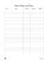 Sign In And Out Sheet Template