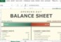 Balance Worksheet Template
