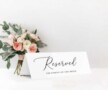 Reserved Table Sign Template