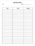 Customizable Sign Up Sheet Template