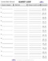 Printable Guest List Template