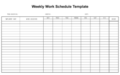 Printable Monthly Employee Schedule Template Excel