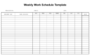 Printable Monthly Employee Schedule Template Excel