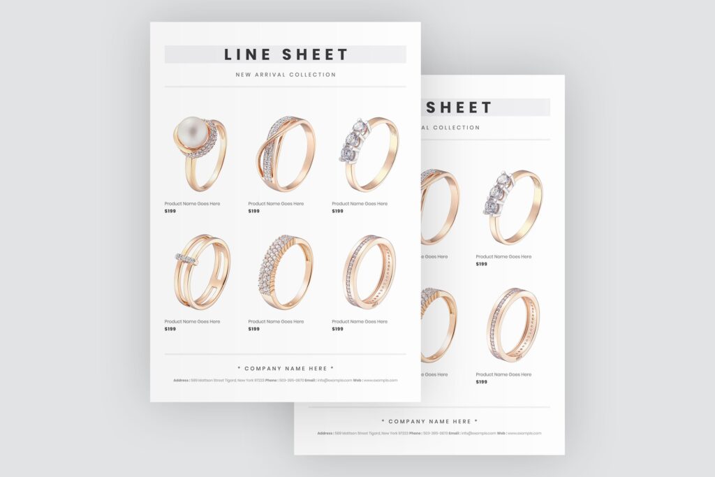 Line Sheet Template - BestTemplatess