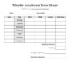 Employee Timesheet Template