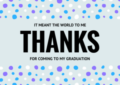 Graduation Thank You Note Templates