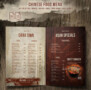Chinese Food Restaurant Menu Templates