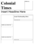 Newspaper Template Free