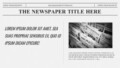 Newspaper Template Google Docs