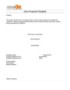 Sales Proposal Templates
