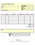 Free Purchase Order Form Template Excel