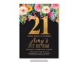 21St Birthday Party Invitation Templates