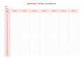 Monthly Timetable Template Excel