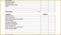 Real Estate Financial Statement Template