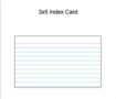 3X5 Index Card Template For Word