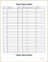 Simple Sign In Sheet Template