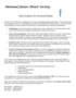 National Junior Honor Society Letter Of Recommendation Template
