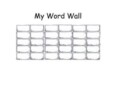 Vocabulary Word Wall Template
