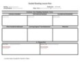 Guided Reading Lesson Plan Template 4Th Grade