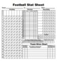 Football Stat Sheet Template Excel