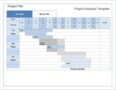 Ms Project Schedule Template