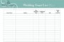 Wedding Guest List Template Free Printable