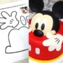 Mickey Mouse Template For Cake
