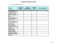 Free Event Planning Checklist Template Excel