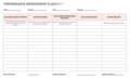 Employee Performance Plan Template