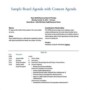 Consent Agenda Template