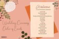 Wedding Blessing Order Of Service Template
